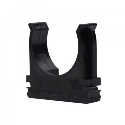 Крепеж для гофротрубы с протяжкой ЭРА d20мм черный (10шт)