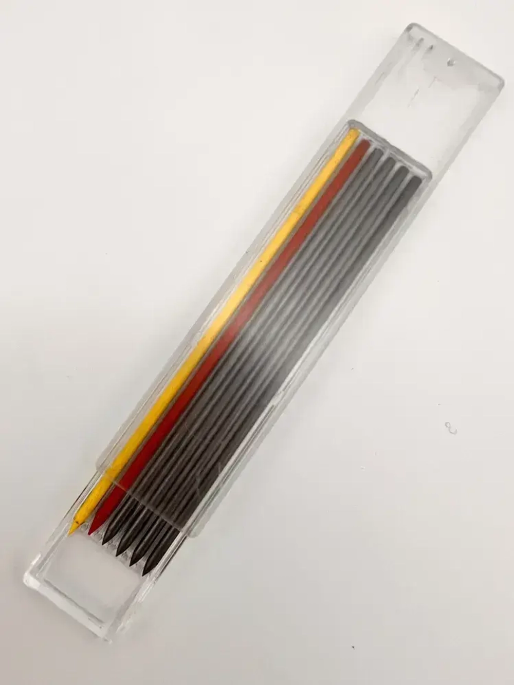 Карандаш строительный профессиональный BeeEnergy 120мм комплект грифелей 18шт Н и 12 шт 2В