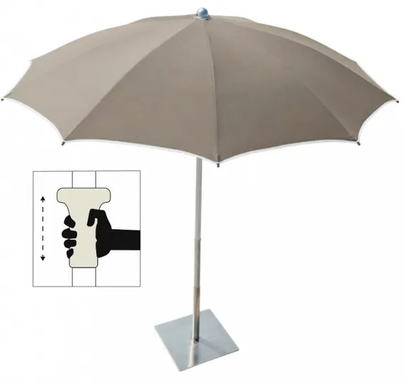 Зонт пляжный профессиональный Cezanne Ø2.4 м, тортора