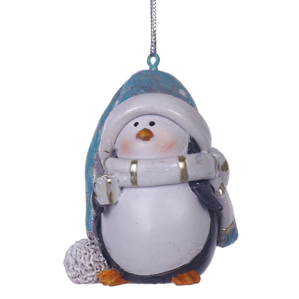 GAEM Фигурка декоративная подвесная "Пингвин", L5 W5 H6,5 см, 2в.