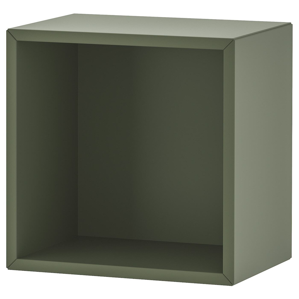 Настенный стеллаж IKEA EKET (ЭКЕТ), Серо-зеленый, 35x25x35 см