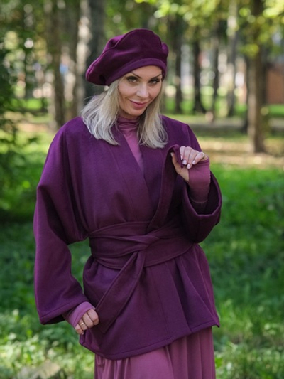 Кушак фуксия / акция при покупке кимоно пальто