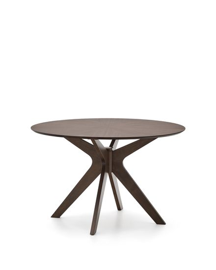 Круглый стол Naanim из орехового шпона Ø 120 см Испания La Forma