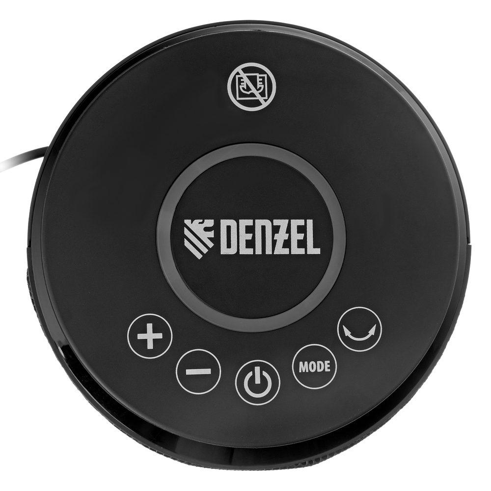 Тепловентилятор керамический DTFC-2000X, 2 кВт, wi-fi, пульт, динамик, вращение, 3 реж. // Denzel