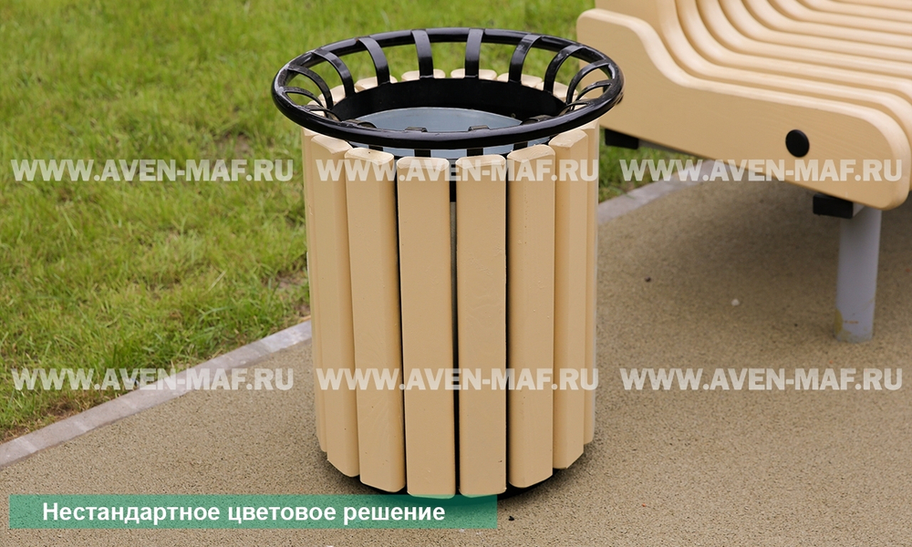 Металлическая урна для мусора