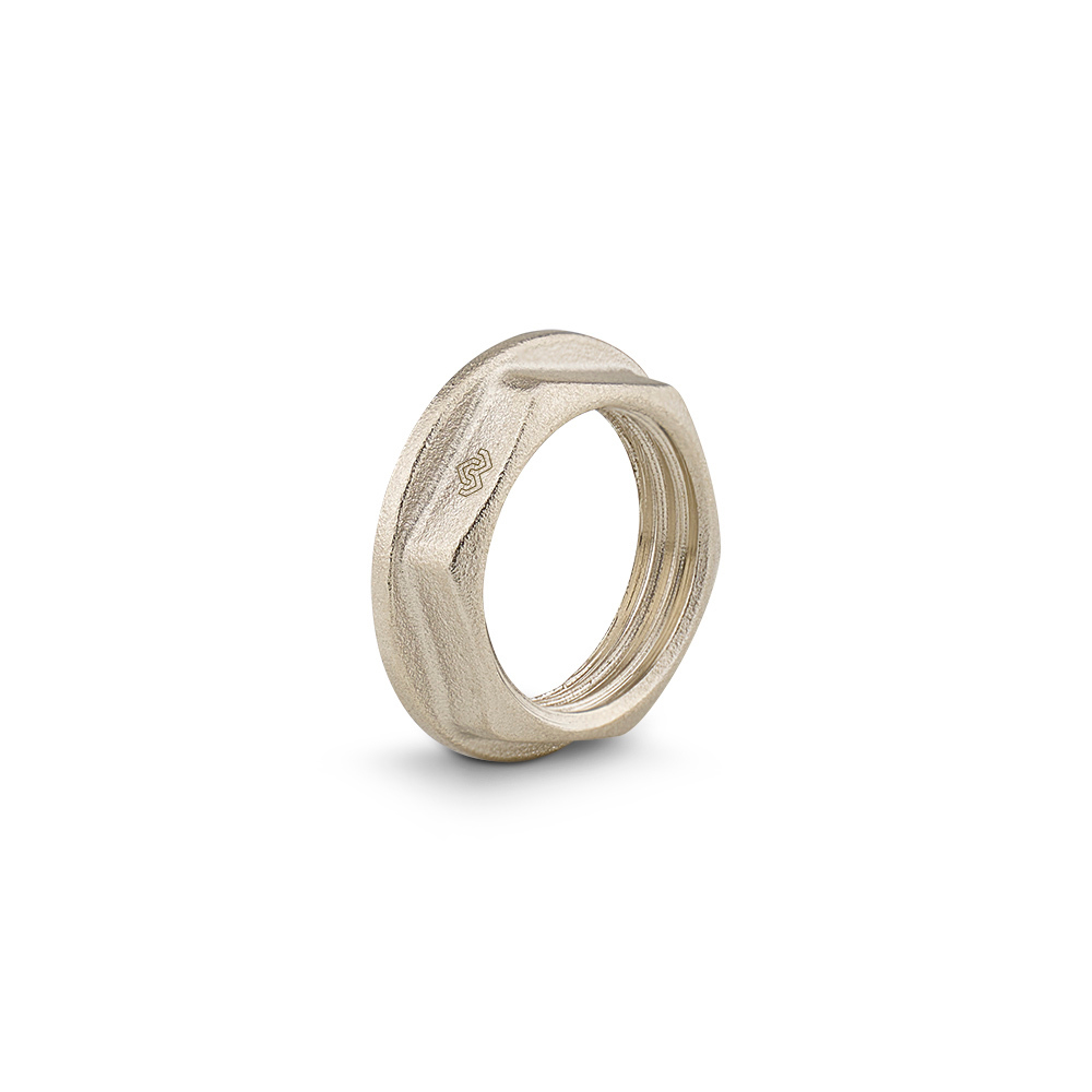 Контргайка с упором Varmega - 1 1/2" (резьбовой, никелированная латунь)