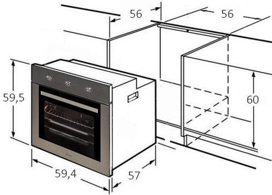 Электрический духовой шкаф MONSHER MBO 6531
