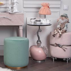 Банкетка ENZO Аквамарин Голд