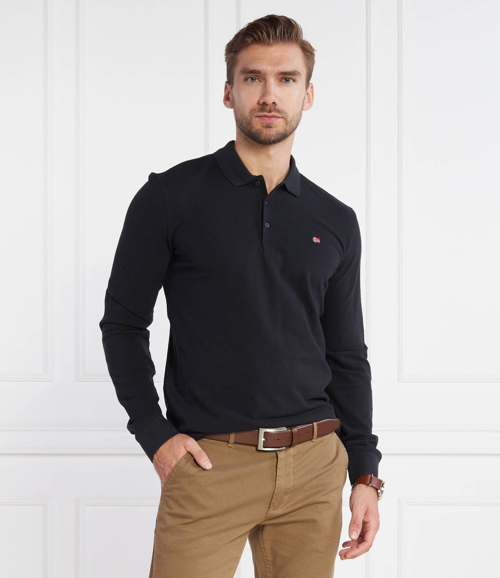 Поло EALIS LS Napapijri - черный(NP0A4GJY)