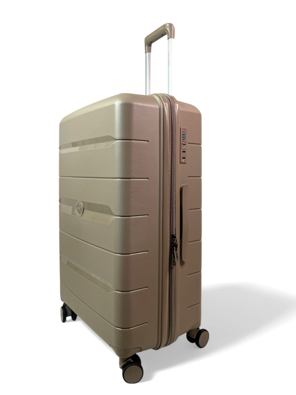 Большой чемодан Mironpan 23102, Бежевый, XL