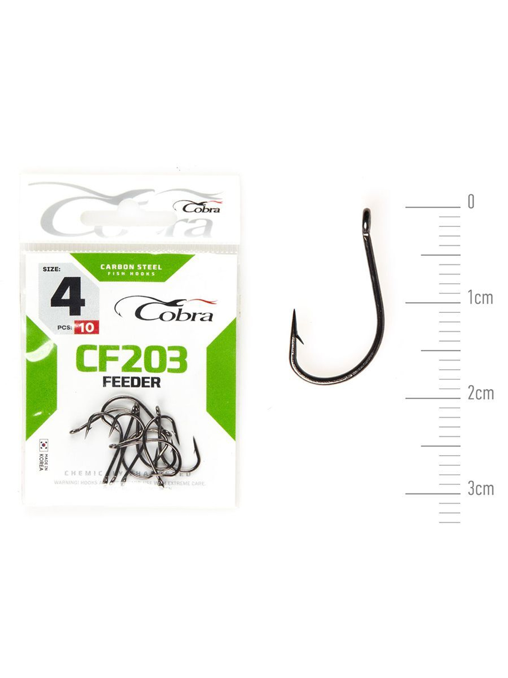 Крючки Cobra FEEDER SPECIALIST серии CF203 размер 008 (упк.10шт.)