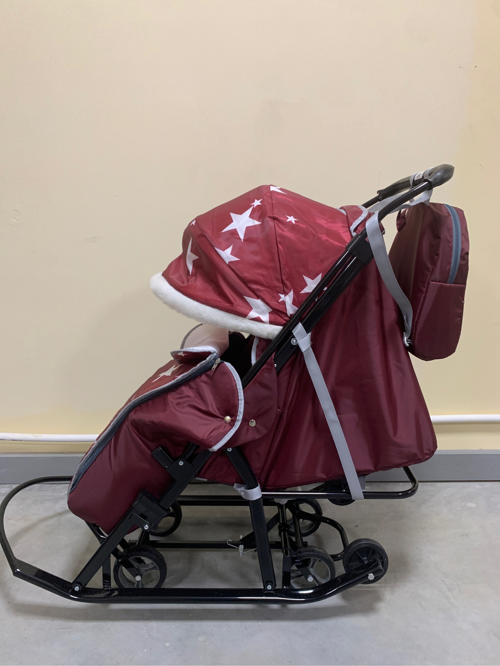 Санки-коляски Pikate "Звёзды" Бордо