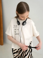 Костюм для девочки, футболка и кюлоты