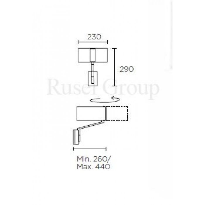 Настенный светильник Leds C4 TWIST AP