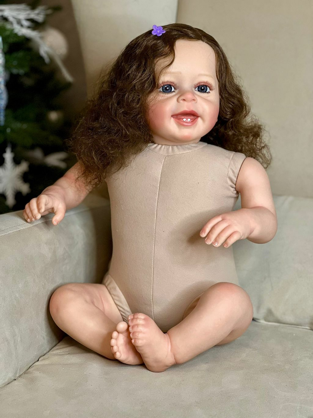 Кукла Реборн мягконабивная 60см в пакете (FA-250)