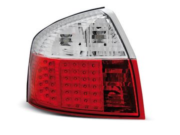 Задние фонари red white led Audi A4 B6