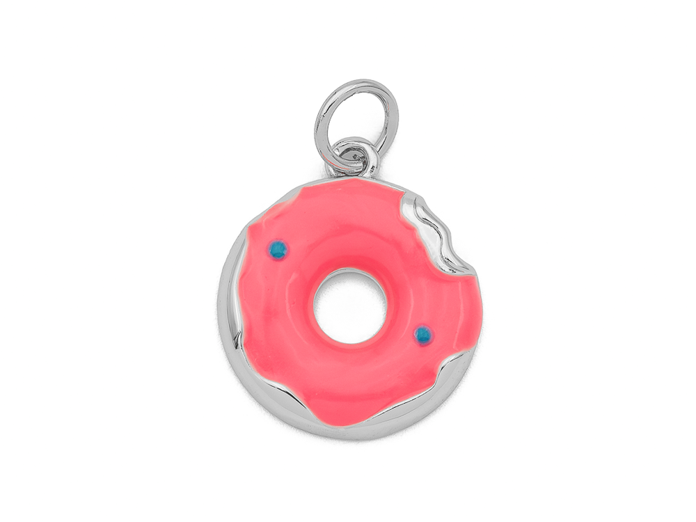 Подвеска "Пончик с глазурью" 16мм