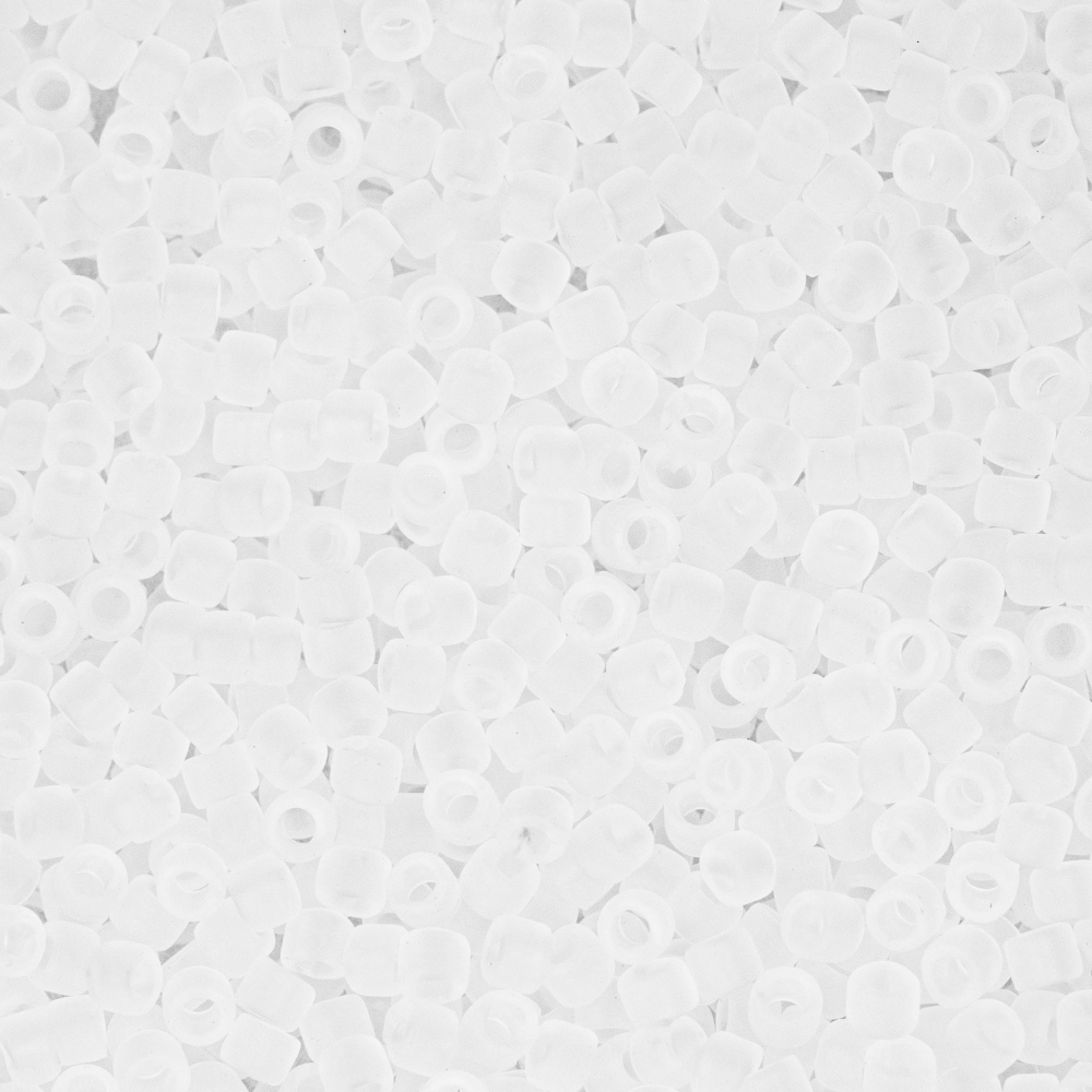 Японский бисер TOHO Treasure (№1F), прозрачный матовый