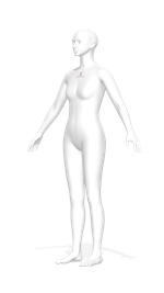 3D аватар манекена Моника