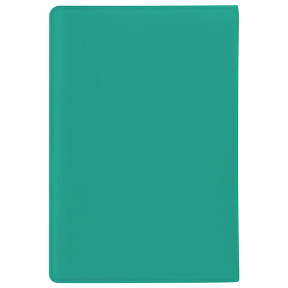 Обложка для паспорта STAFF, мягкий полиуретан, "Кошка", бирюзовая, 237616