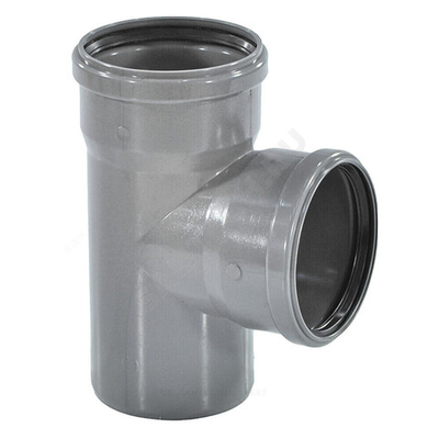 Тройник НПВХ серый Дн 50х50х87гр б/нап в/к ТУ 6-49-33-92 Агригазполимер
