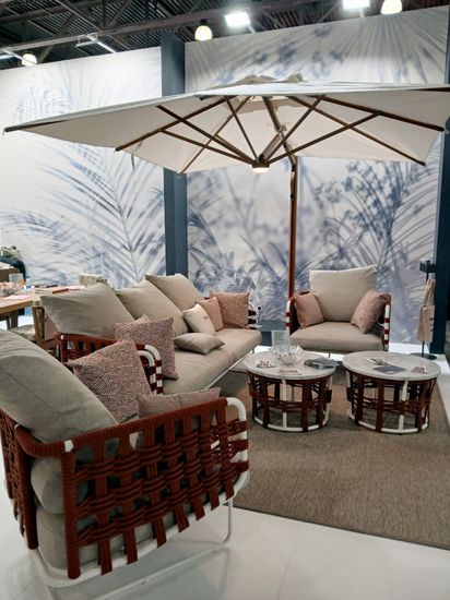 Кресло плетеное мягкое Nido