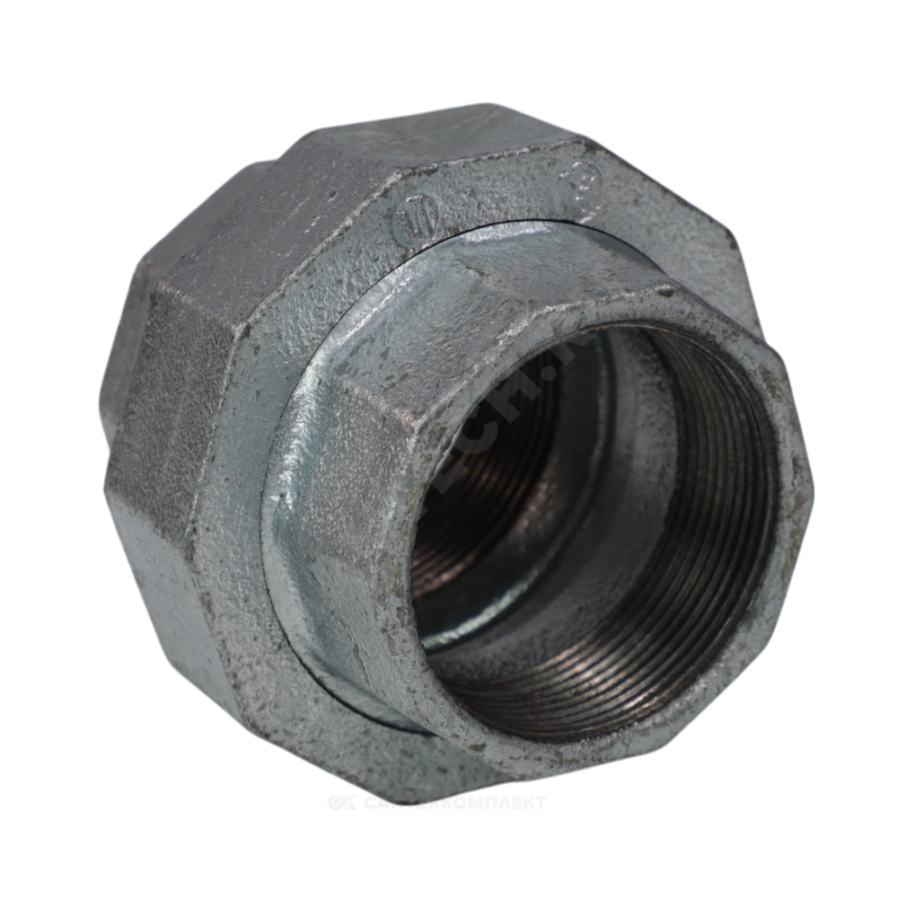 Соединитель прямой американка чугун оц Ду 20 (3/4") ВР/ВР Fittex PLUS