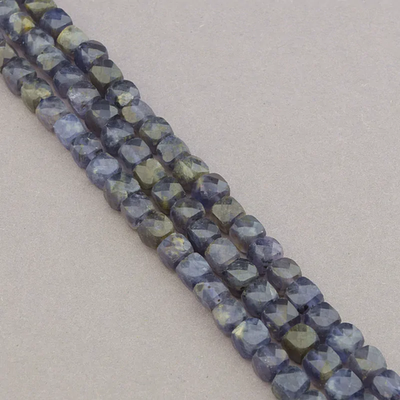 Нитка Иолит 39 см. (Без замка) - Синий