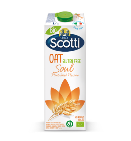 Органическое овсяное молоко Riso Scotti Oat без глютена 1,4%, 1л