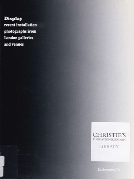 Экспозиция: Последние фотографии инсталляций из лондонских галерей и выставочных пространств