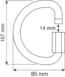 Карабин-рапид D QUICK LINK ALU 12 mm Camp