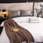 Пододеяльник Страйп Сатин Однотонный Отель белый 100% Хлопок 3x3 P3CTH037200220