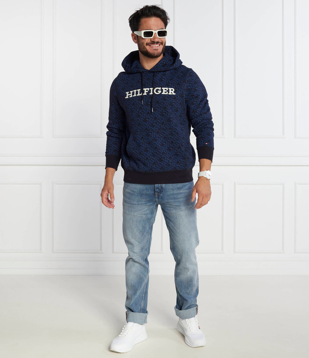 Худи AOP MONOGRAM HOODY Tommy Hilfiger - темно-синий(MW0MW32703)
