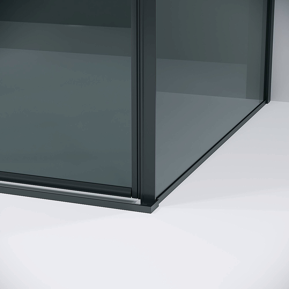 Душевой уголок Grossman Galaxy 120х80 120.K33.01.1280.21.10 стекло тонированное/профиль черный матовый