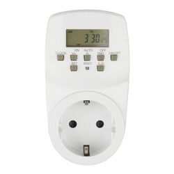 UST-E20 WHITE Таймер электронный с розеткой. 220В. 24ч. 1600Вт. Энергонезависимая память. ТМ Uniel