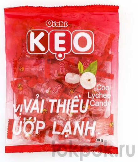 Конфеты со вкусом личи Oishi Keo Lychee Candy, 90 гр