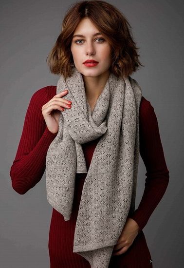 Палантин из 100% монгольской шерсти