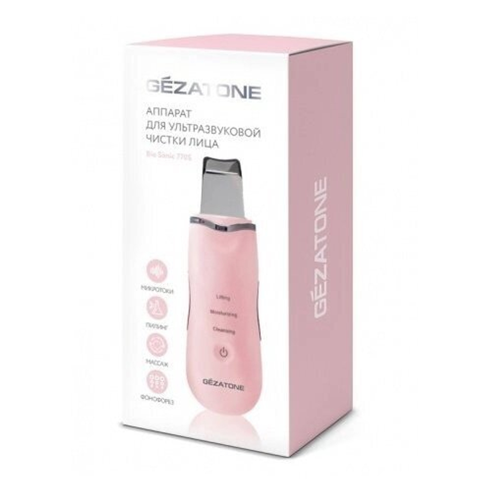 Аппарат  скрабер для ультразвуковой чистки и лифтинга Bio Sonic 770 S, Gezatone
