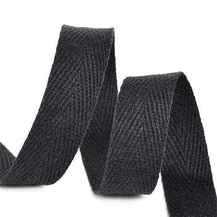 Лента киперная, 20мм, чёрный