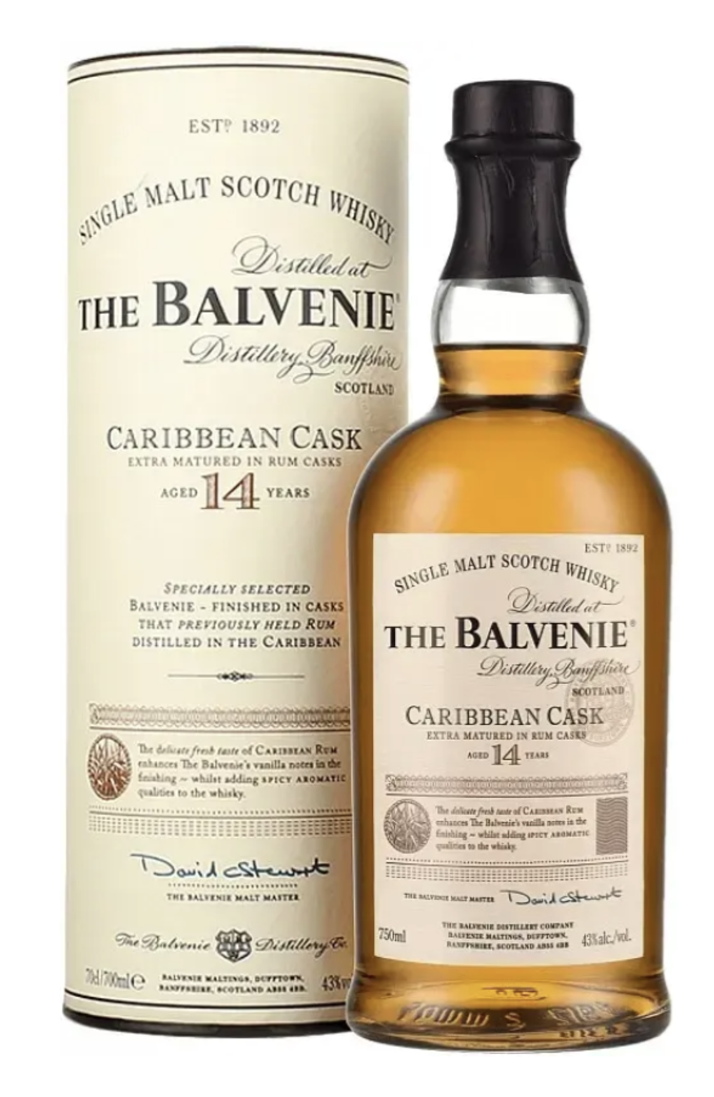 Виски Balvenie Caribbean Cask 14 Years Old, 0.7 л.