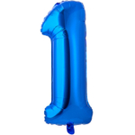 Шар фольгированный Цифра 1 66 см (Синий)