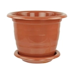 Горшок цветочный Виола 3,5л. с поддоном коричневый