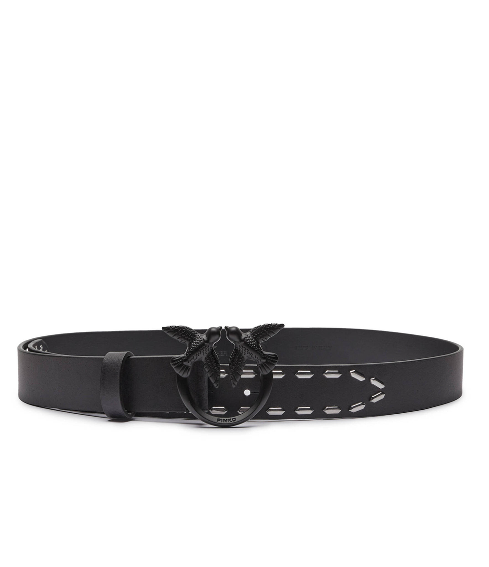 Кожаный ремень LOVE BERRY Pinko - черный(100125 A26P)