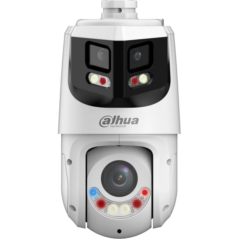 Уличная купольная PTZ IP-видеокамера Dahua , 1/2.7" 8Мп CMOS,, 2.8мм, ИК 30м, Led 30м (панорамный модуль) 1/2.8 4Мп CMOS, F1.6, 5мм–125мм, ИК 100м, Led 50м(PTZ-модуль)