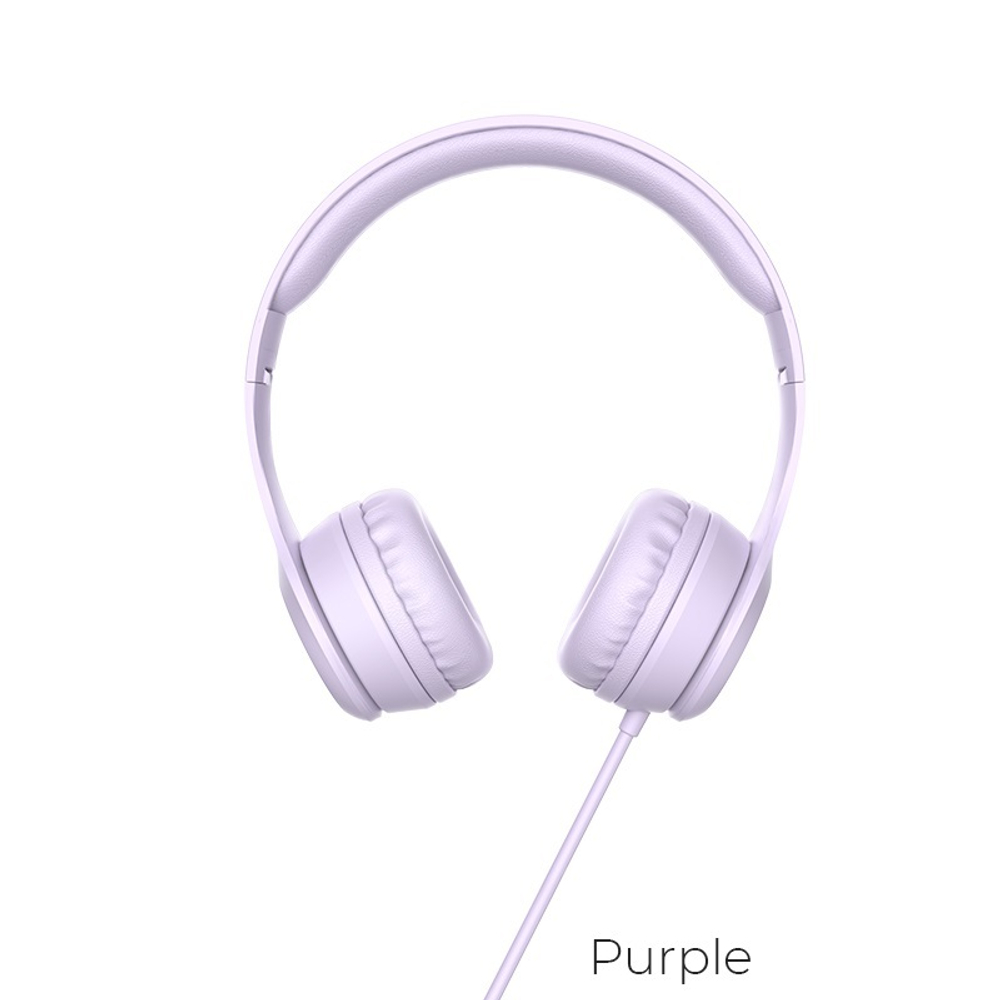 Накладные Bluetooth наушники Hoco W21 purple
