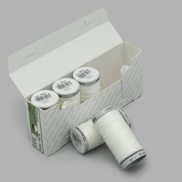 Нитки суперкрепкие Gutermann Extra Strong M782 №40 (100 метров), 5 кат. | _800 белый (Arta 001)
