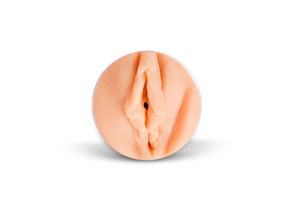 Двухсторонний мастурбатор вагина-анус "ФлешНаш" с автографом Елены Берковой (Цвет: телесный)