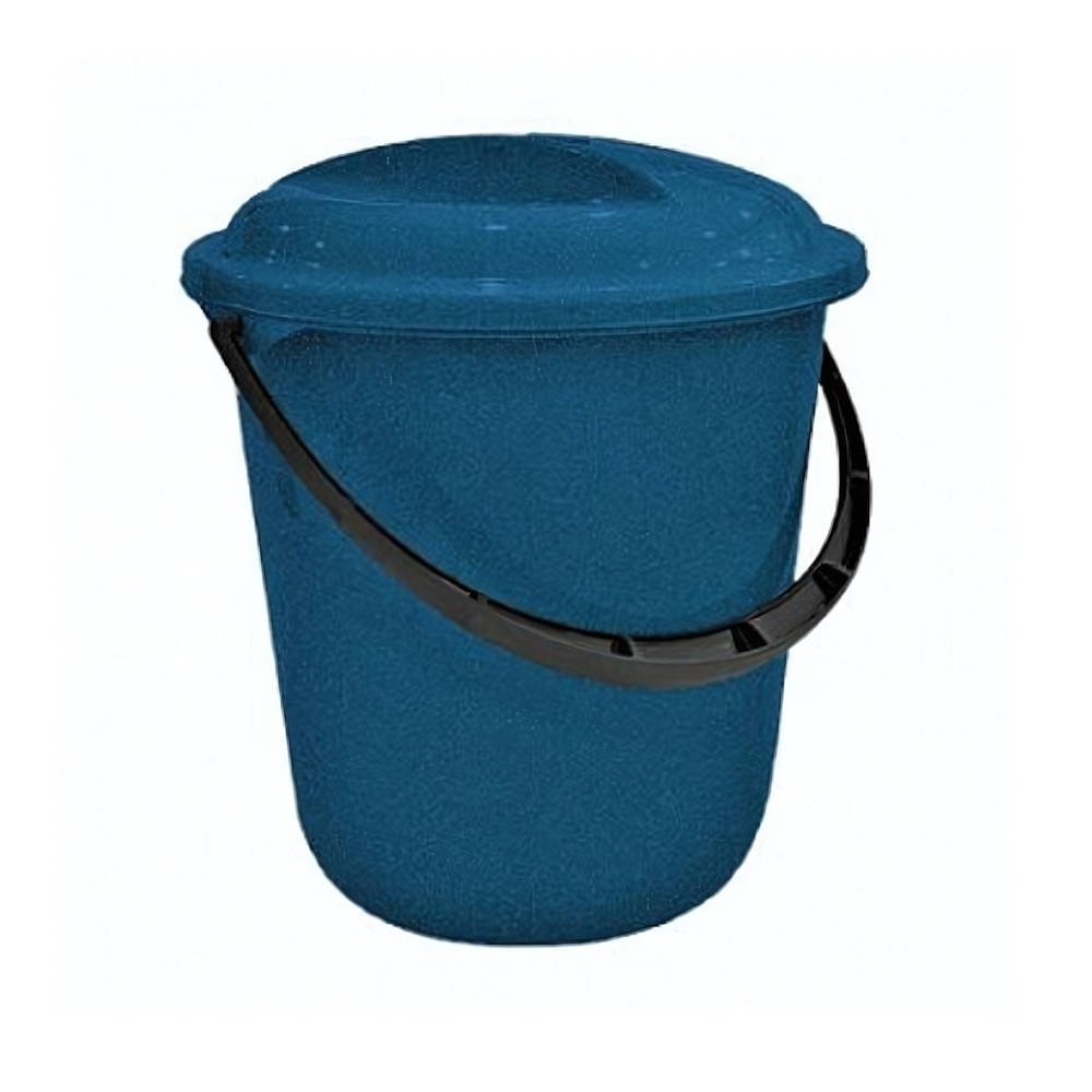 Ведро Rock'n'Roll с крышкой 7 л индиго