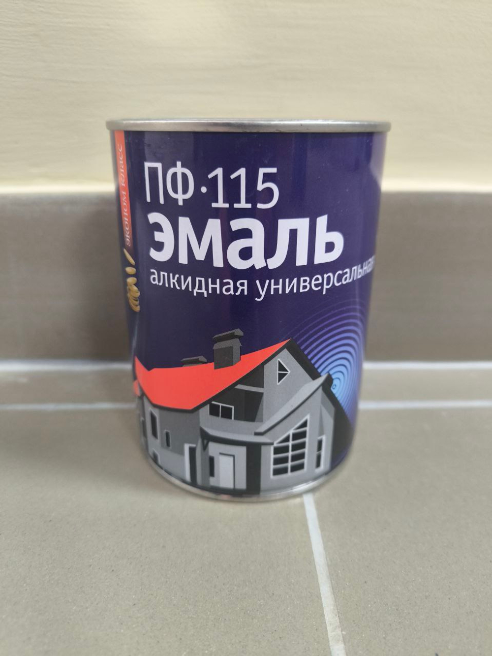 Эмаль алкидная универсальная ПФ-115 серая 0.8 кг