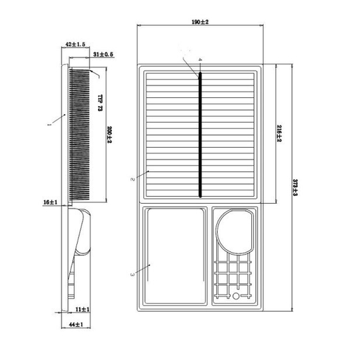 Фильтр воздушный  SHINKO SA-951